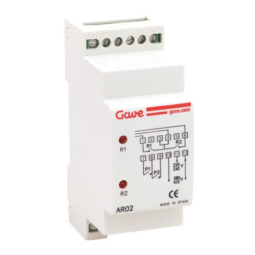 Relè di protezione di livello - AR02 - GAVE ELECTRO - per pompa / per compressore / su guida DIN
