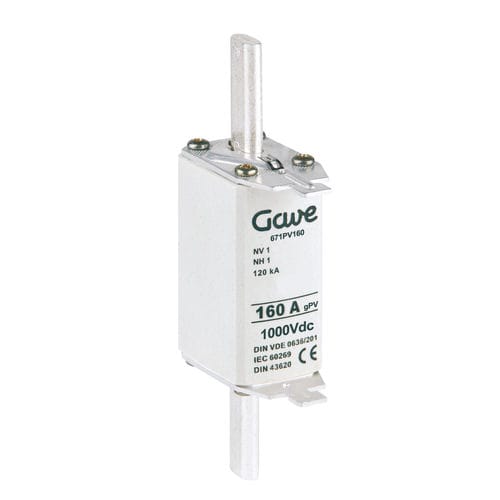 Fusibile NH - Knife fuses NH - GAVE ELECTRO - classe gPV / per applicazioni fotovoltaiche