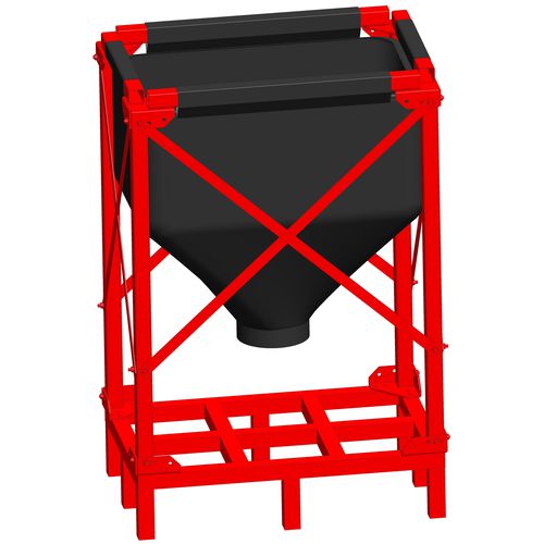 Silo a fondo conico - SILOTEC - di trucioli / per prodotti edili / per bottiglie PET