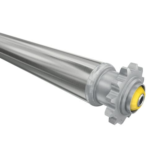 Rullo trasportatore con trasmissione a cinghia - 3500 series - Interroll - con trasmissione a catena / in acciaio / in acciaio zincato