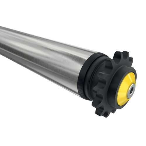 Rullo trasportatore con trasmissione a catena - 38 Series - Interroll - con trasmissione a cinghia / in PVC / in poliammide