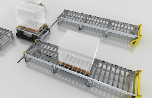 Sistema di pallettizzazione robotizzato - SPM - Interroll - per pallet / automatico / per l'industria agroalimentare