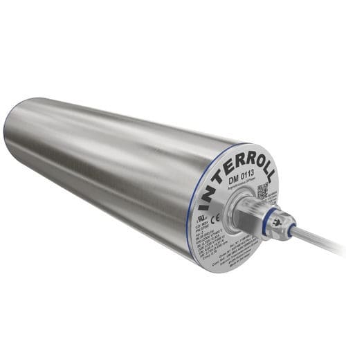 Mototamburo asincrono - DM 0113 - Interroll - trifase / con trasmissione a cinghia / per trasportatore