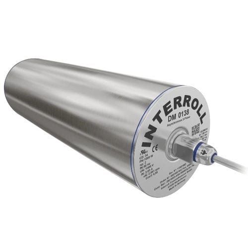 Mototamburo asincrono - DM 0138 - Interroll - sincrono / trifase / con trasmissione a cinghia