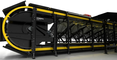 Smistatore a nastro trasversale - MX-V - Interroll - per l'industria agroalimentare / per pacchi / per cartone