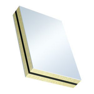 Pannello sandwich anima in poliuretano - (dB 37) - PVC - Weiss Chemie - rivestimento in PVC / per facciata / per porta