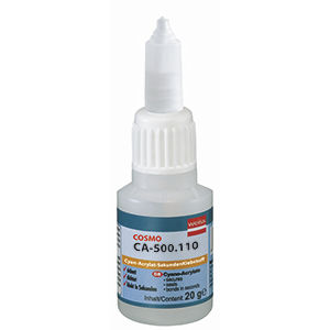 Colla cianoacrilato - COSMO CA-500.110 - Weiss Chemie - per alluminio / per plastica / per gomma