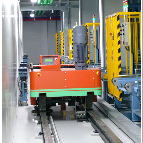 Carrello da trasporto - RGV - Shin Heung Machine Company (SMC) - su guida di scorrimento / automatico