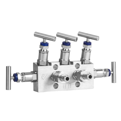 Manifold a 5 vie - FZ50 - Shanghai LEEG Instruments Co.,Ltd. - in acciaio inossidabile / per gas / per strumenti di misura della pressione