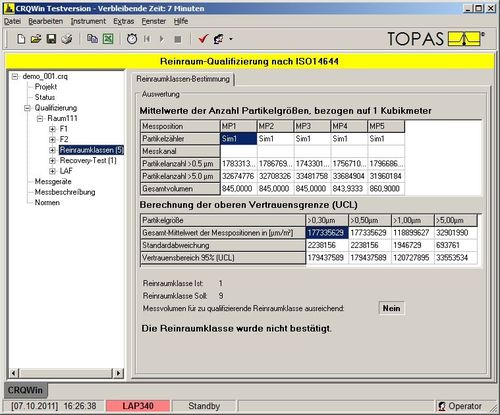 Software per reportistica - CRQWin   - Topas GmbH - di acquisizione dati