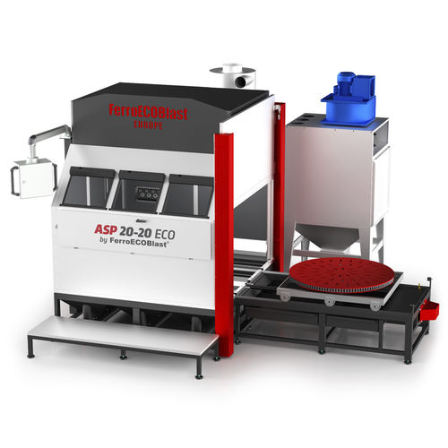 Granigliatrice di precompressione automatico - ASP ECO series - FerroECOBlast - a tavola girevole / per metallo
