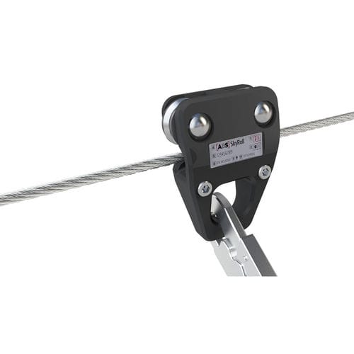 Carrello portacavi in acciaio inossidabile - ABS SkyRoll - SafetyConcept s.a. - in alluminio / a rulli