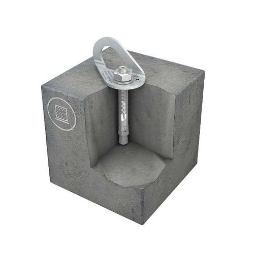 Ancoraggio anticaduta in acciaio inossidabile - ABS-Lock V-B - SafetyConcept s.a. - per calcestruzzo