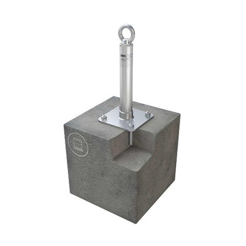 Ancoraggio anticaduta in acciaio inossidabile - ABS-Lock X-SR-B-A - SafetyConcept s.a. - per tetto / per calcestruzzo