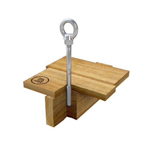 Ancoraggio anticaduta in acciaio inossidabile - ABS-Lock III-H - SafetyConcept s.a. - per legno