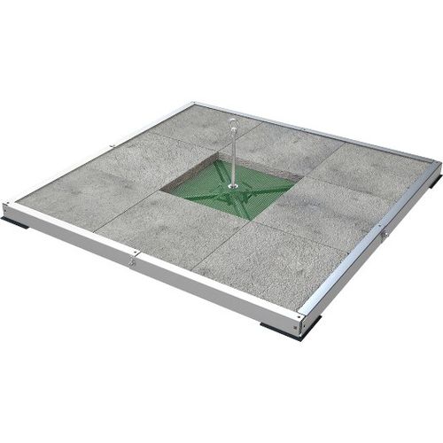 Ancoraggio anticaduta con contrappesi - ABS Weight OnTop Simple - SafetyConcept s.a. - in acciaio inossidabile / in alluminio / per calcestruzzo