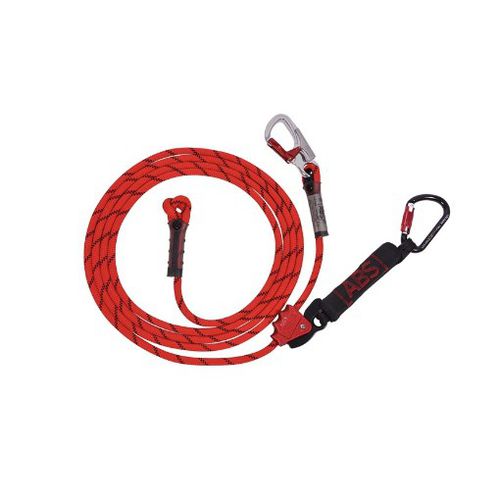 Cordino con assorbitore di energia a corda - SafetyConcept s.a. - con assorbitore di chock / doppio / regolabile