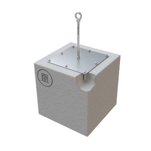 Ancoraggio anticaduta in acciaio inossidabile - ABS-Lock X-Y - SafetyConcept s.a. - per tetto / per calcestruzzo