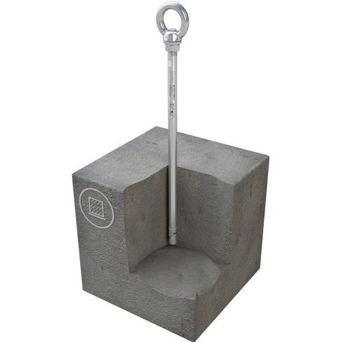 Ancoraggio anticaduta in acciaio inossidabile - ABS-Lock III-BE Pro - SafetyConcept s.a. - per tetto / per calcestruzzo