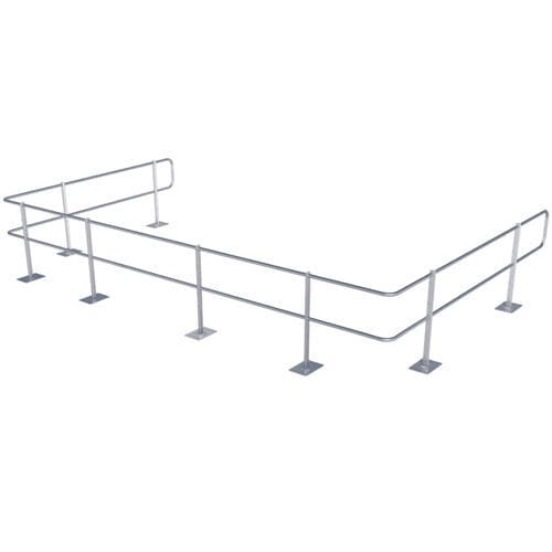 Parapetto rivettato - ABS Guard OnTop Sandwich - SafetyConcept s.a. - in alluminio / per copertura metallica