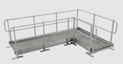 Passerella pedonale in alluminio - SafetyConcept s.a. - in acciaio / in acciaio galvanizzato / di lunga durata