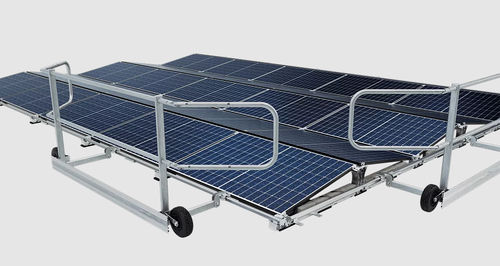 Parapetto ribaltabile - ABS-Solar Guard Mobile - SafetyConcept s.a. - in alluminio