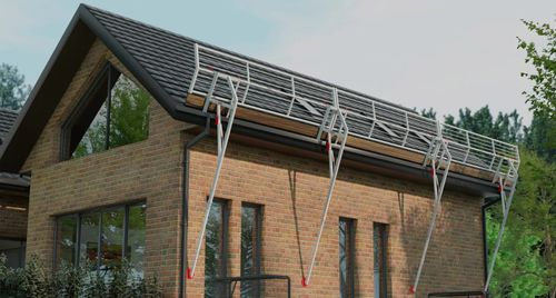 Parapetto temporaneo - Pitched - SafetyConcept s.a. - in alluminio