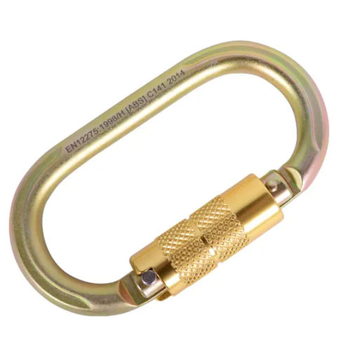 Moschettone con blocco - TwinLock - SafetyConcept s.a. - doppia sicurezza / in acciaio / ovale