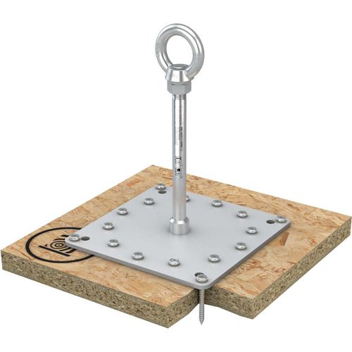 Ancoraggio anticaduta in acciaio inossidabile - ABS-Lock X-H-16 - SafetyConcept s.a. - per legno