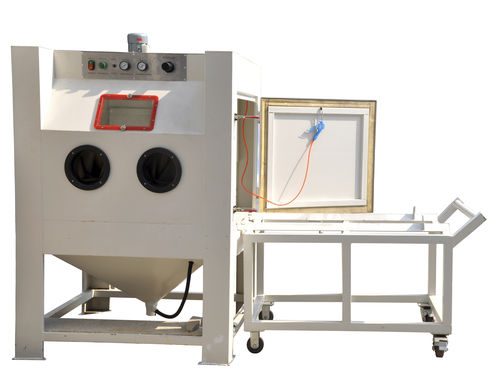 Sabbiatrice manuale - CL-1212FTA  - Hangzhou color powder coating equipment ltd - ad aspirazione / a tavola girevole