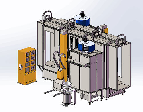 Cabina di verniciatura a polvere automatica - COLO-S-Basic Type (COLO-S-0825) - Hangzhou color powder coating equipment ltd