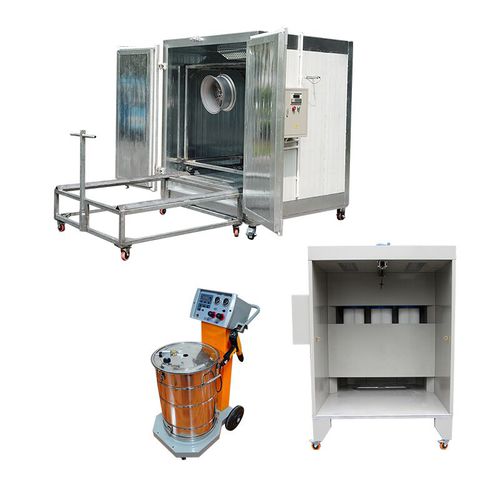 Cabina di verniciatura a polvere chiusa - KF-668 - Hangzhou color powder coating equipment ltd - per pezzi di ricambio