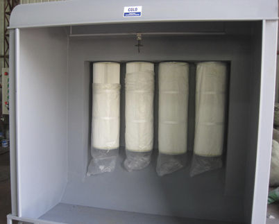 Cabina di verniciatura aperta - colo-2315 - Hangzhou color powder coating equipment ltd - per pezzi di ricambio / a filtro / a ventilazione orizzontale