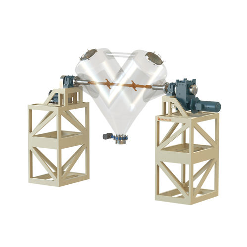 Miscelatore a tamburo - MV - BACHILLER Mixing & Drying Technology - a V / batch / per polvere