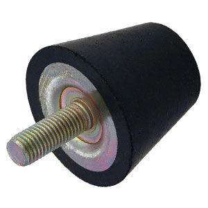 Battuta ammortizzante in acciaio zincato - V10Z 7M1020 series - Advanced Antivibration Components - conica