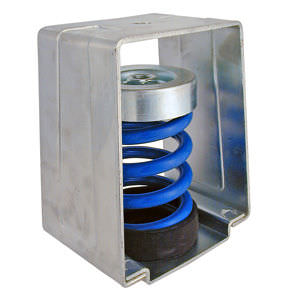 Supporto antivibrazione rettangolare - V10Z71MTM series - Advanced Antivibration Components - in acciaio / ammortizzatore a molla