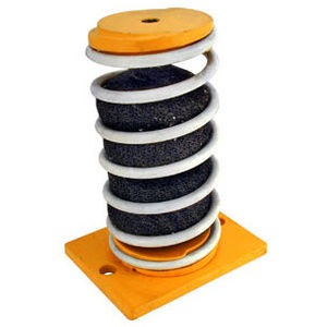 Supporto antivibrazione cilindrico - V10Z30 series - Advanced Antivibration Components - in acciaio / per applicazioni pesanti / ammortizzatore a molla