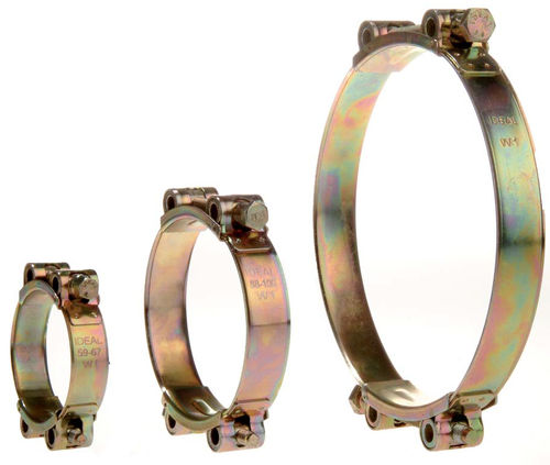 Fascetta stringitubo in acciaio inossidabile - IDEAL AUTOMOTIVE AND HOSE CLAMPS - a perno / doppia / per carichi pesanti