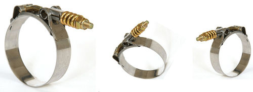 Fascetta stringitubo in acciaio inossidabile - IDEAL AUTOMOTIVE AND HOSE CLAMPS - a molla / con bulloni T