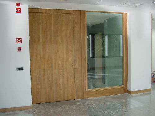 Porta battente - VRF-60 series  - ALFATECO MADRID S.A. - in metallo / in vetro / industriale