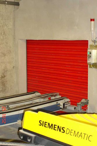 Porta scorrevole verticale - EI2-60-90-120-180-240/PF-240 series - ALFATECO MADRID S.A. - in metallo / industriale / tagliafuoco