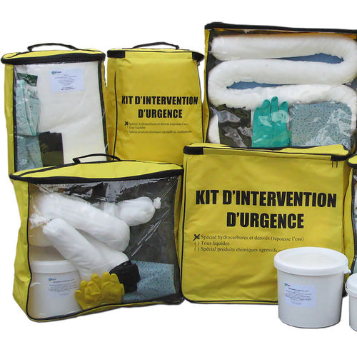 Kit di pronto intervento antinquinamento chimico - DIFOPE - per inquinamento universale / per prodotti pericolosi / per l'industria agroalimentare