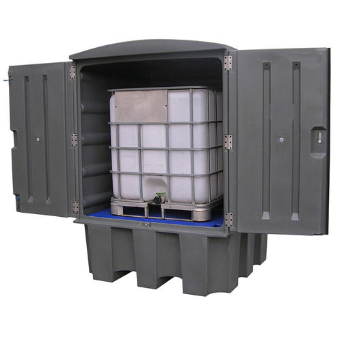 Vasca di raccolta per cubitainer - 1000 litres - DIFOPE - in PEHD / amovibile / ad alta resistenza chimica