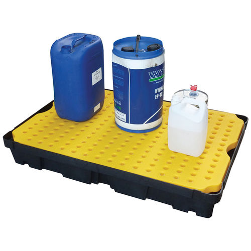 Vasca di raccolta multiuso - BRP100L - DIFOPE - per fusti / in PEHD / rigida