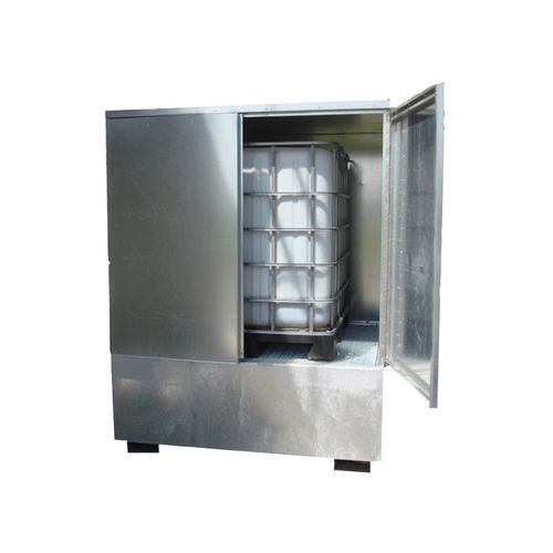Vasca di raccolta per cubitainer - BRAG 1CCP - DIFOPE - per contenitore IBC / in acciaio / in acciaio galvanizzato