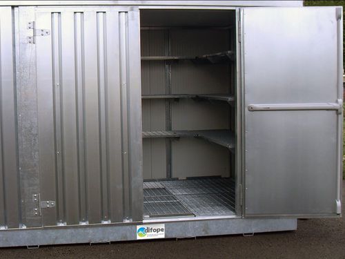 Container di stoccaggio da esterno - BUNG3MIPF - DIFOPE - per prodotti pericolosi / per fusti / per cisterna
