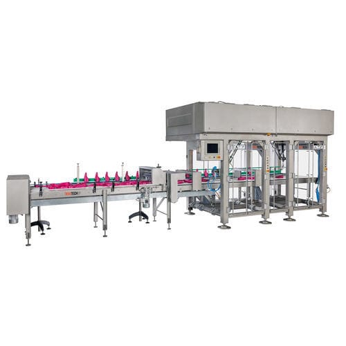 Riordinatore di bottiglia robotizzato - DELTRAK - TRAKTECH - pinza / per l'industria cosmetica / per l'industria farmaceutica