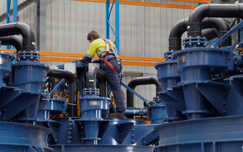 Separatore di particelle - KREBS® gMAX® - FLSmidth MAAG® Gears and drives - inerziale / per cantiere di costruzione / densimetrico