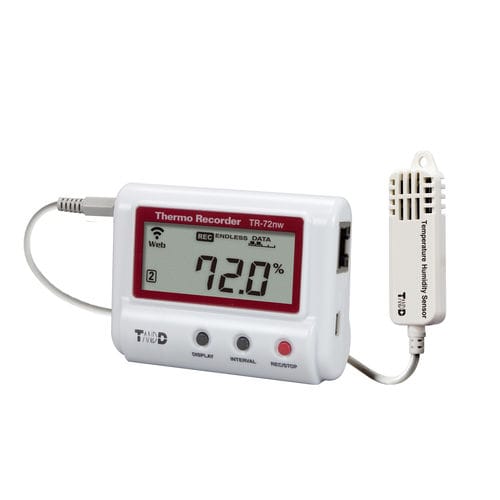 Registratore di dati di temperatura - TR-72nw-S - T&D Corporation - di umidità / bluetooth / su rete LAN/WLAN