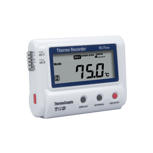 Registratore di dati di temperatura - TR-75nw - T&D Corporation - USB / su rete LAN/WLAN / con display
